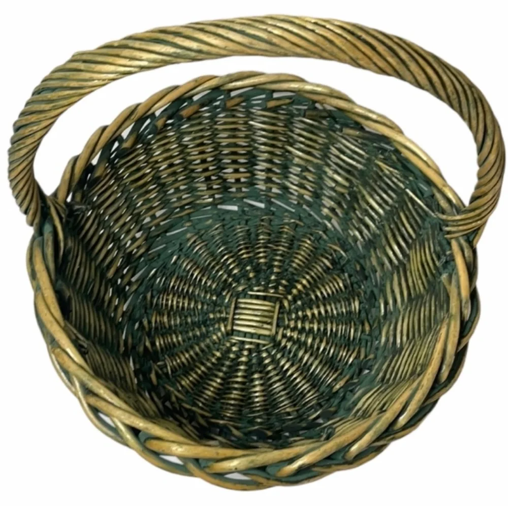 Woven Cottage Basket Round Very Large Sturdy High Quality Artisan Handcrafted